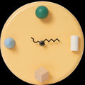 Wall Clock - Yellow