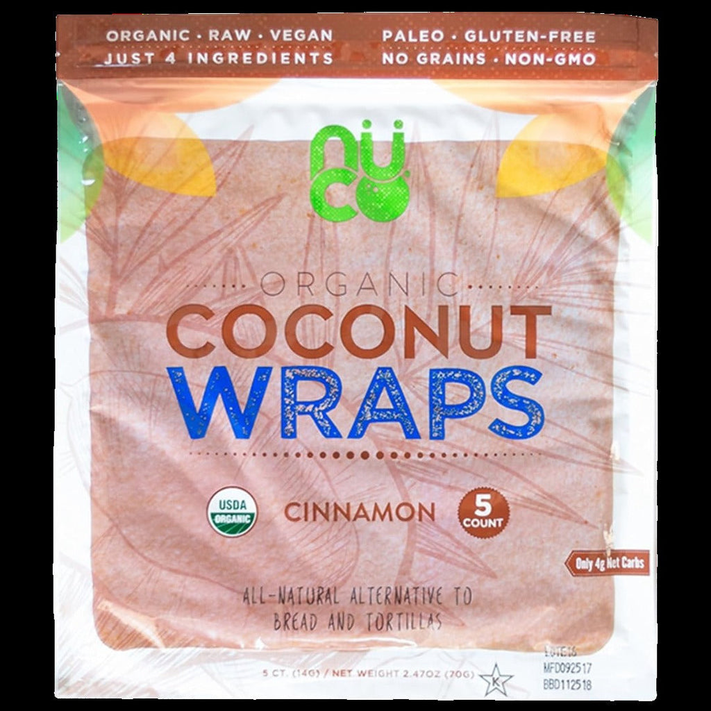 Organic Coconut Wraps - Cinnamon (5 CT)