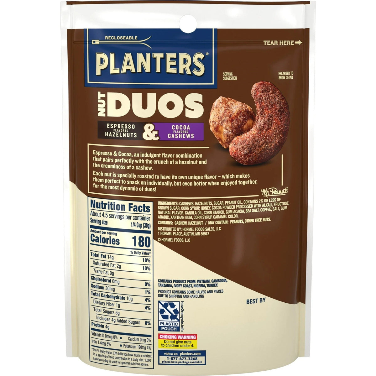 Duos Cocoa Cashews & Espresso Hazelnuts