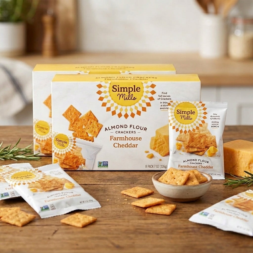 Farmhouse Cheddar Almond Flour Cracker Snack Packs (16 CT)