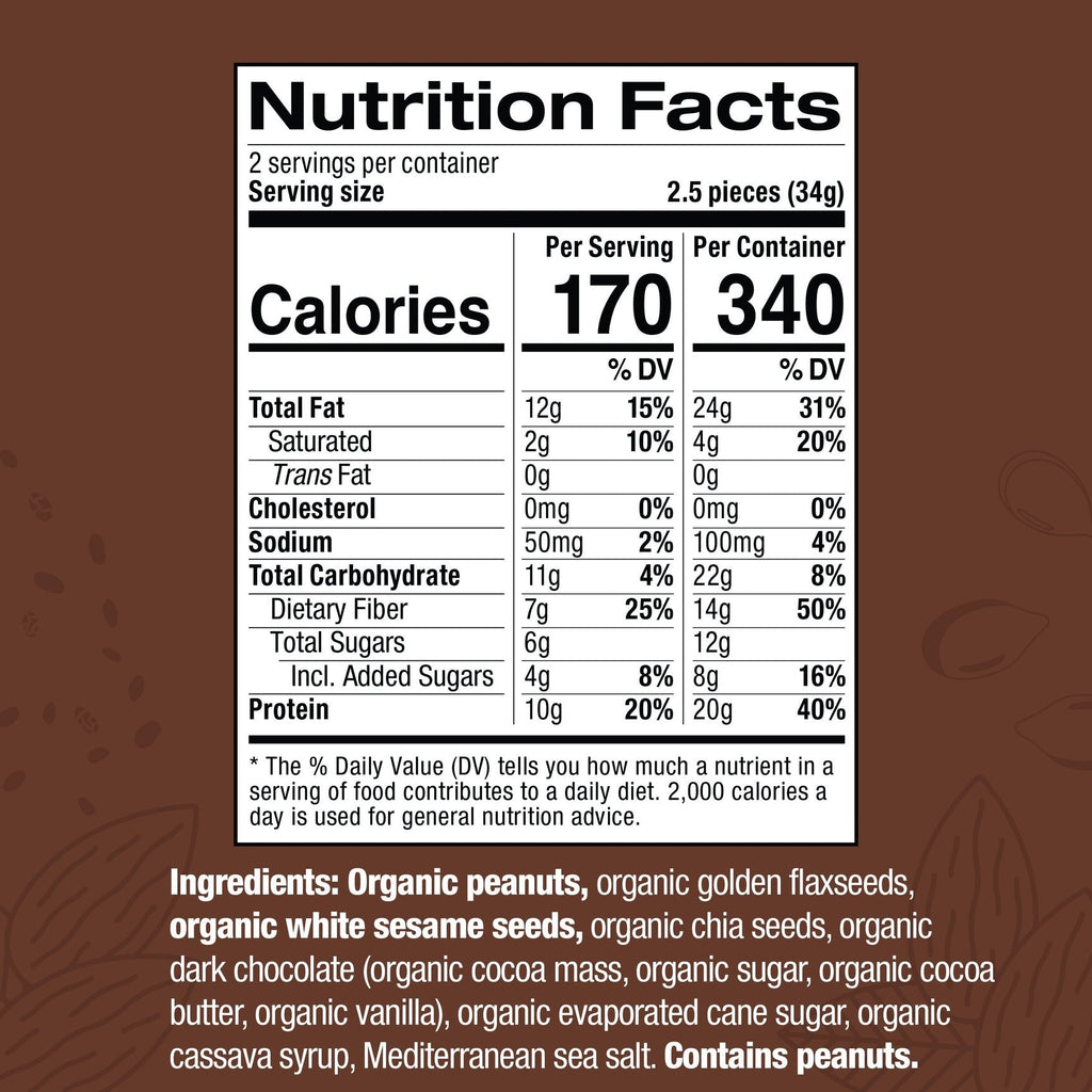 Organic Superbites- Peanut Dark Chocolate