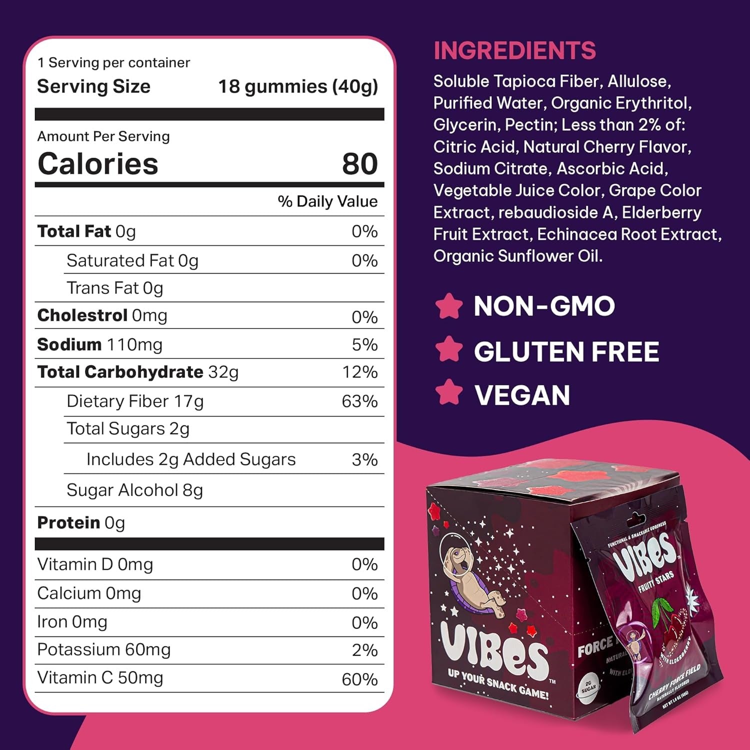 Cherry Fruity Stars (6 CT)