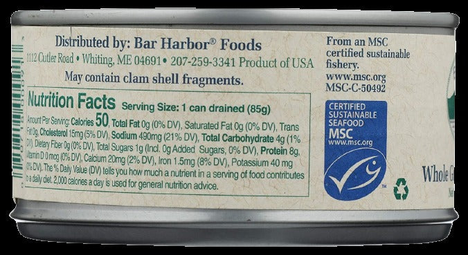 Whole Gourmet Ocean Clams