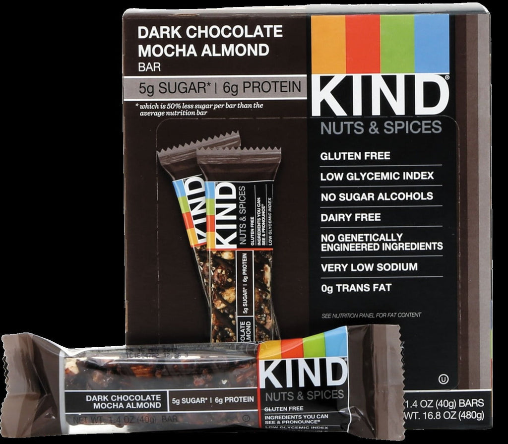 Dark Chocolate Mocha Almond Bars (12 ct)