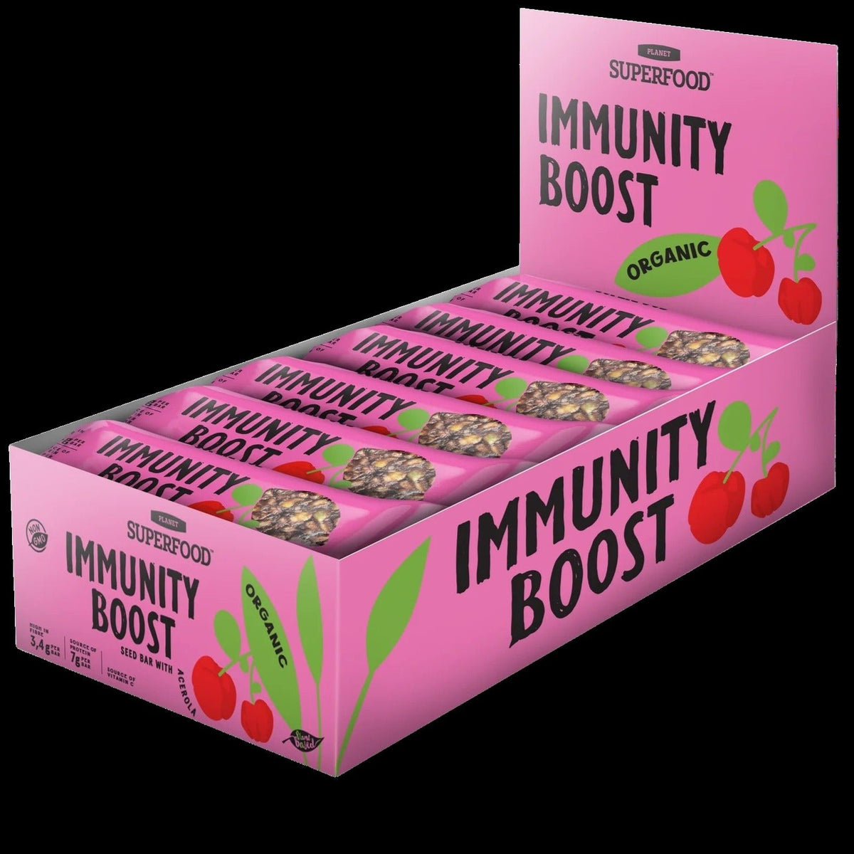 Immunity Boost Organic Seed Bar with Acerola (24 CT)
