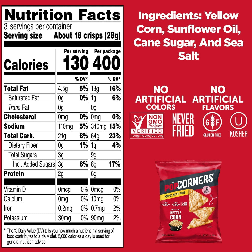 Sweet & Salty Kettle Popped Corn Snack