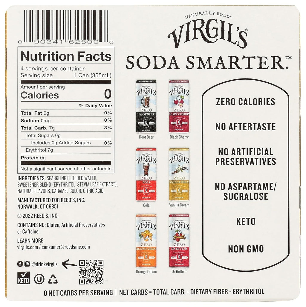 Vanilla Cream Zero Sugar (4 Pack)