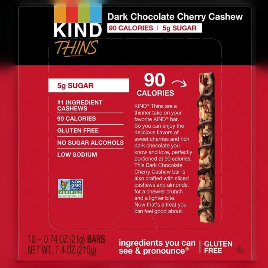Thins - Dark Choc Cherry Cashew (10 CT)