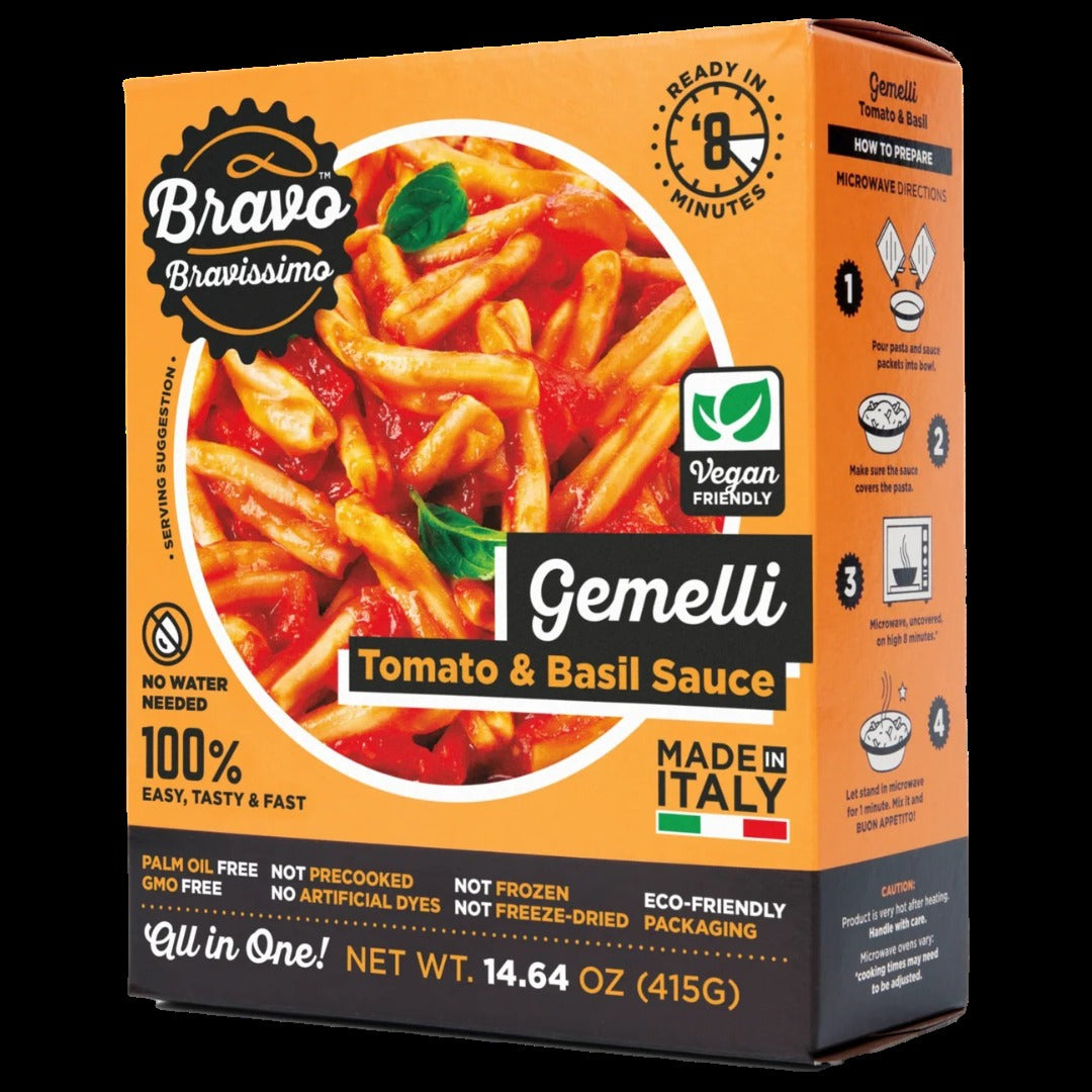 Gemelli RTE Tomato & Basil Pasta