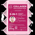 3-In-1 Skin Plumping Collagen Exfoliating Wipes (4 Pack)