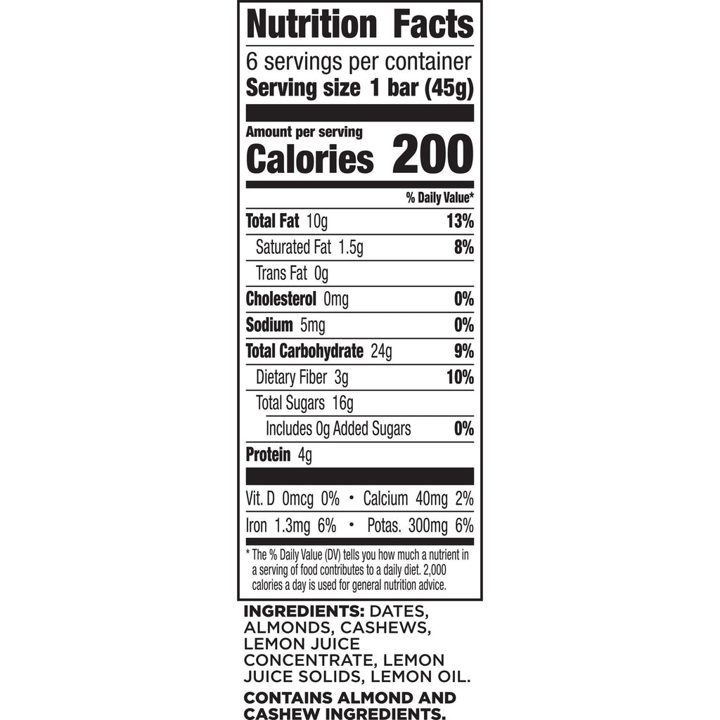 Protein Bars - Lemon (6 CT)