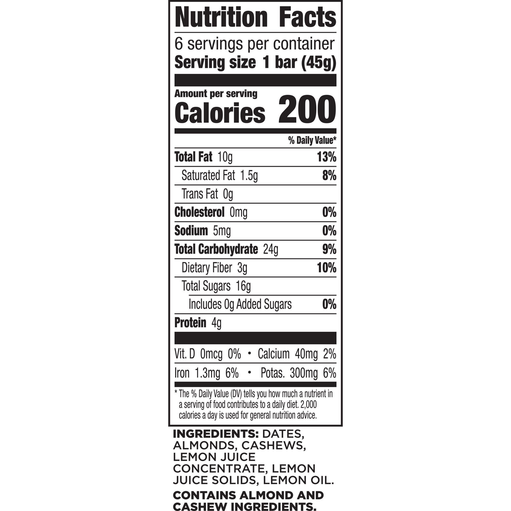 Protein Bars - Lemon (6 CT)