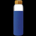 17oz Glass Water Bottle with Silicone Sleeve - Sapphire