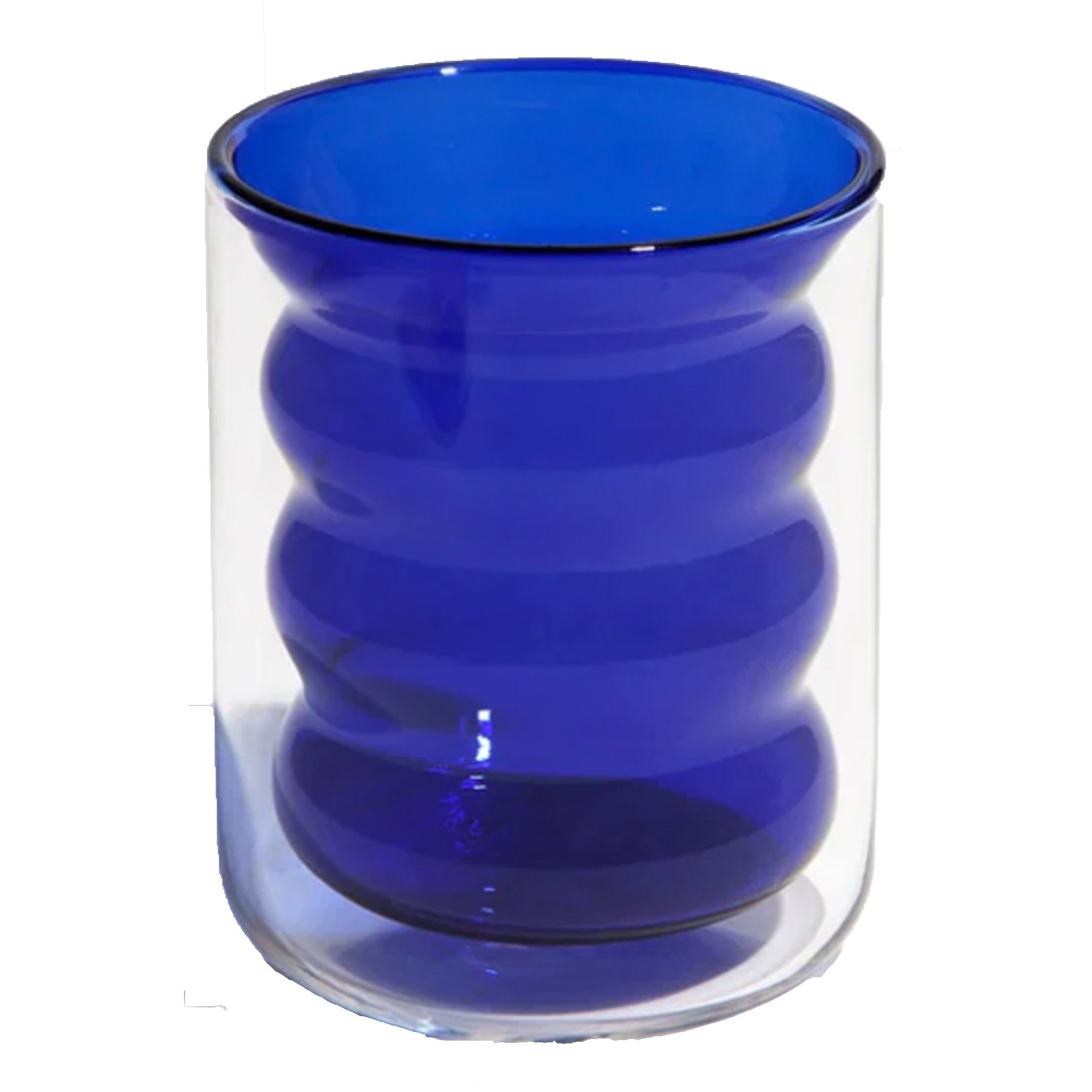 Double Wall Groovy Cup - Blue