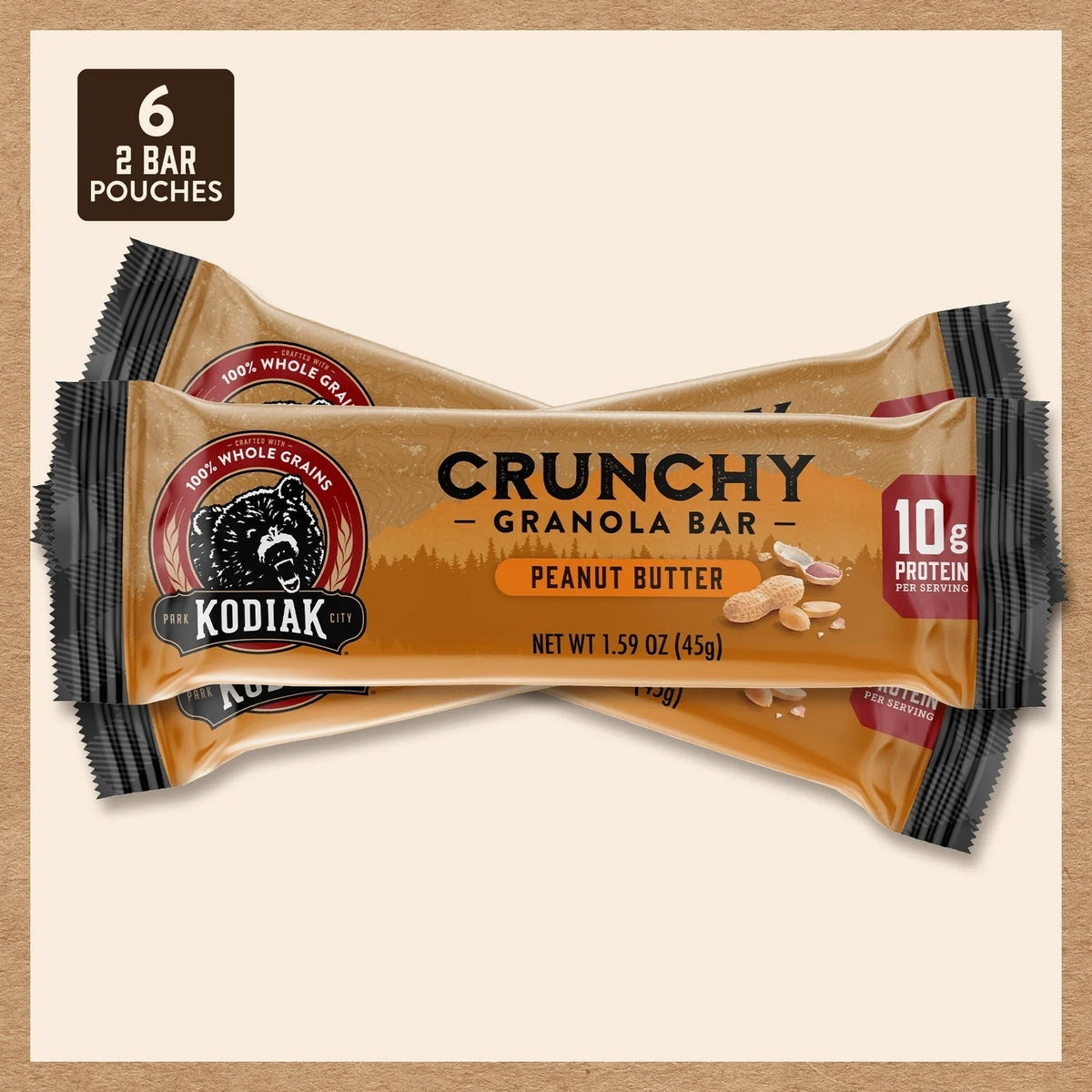 Crunchy Peanut Butter Granola Bars