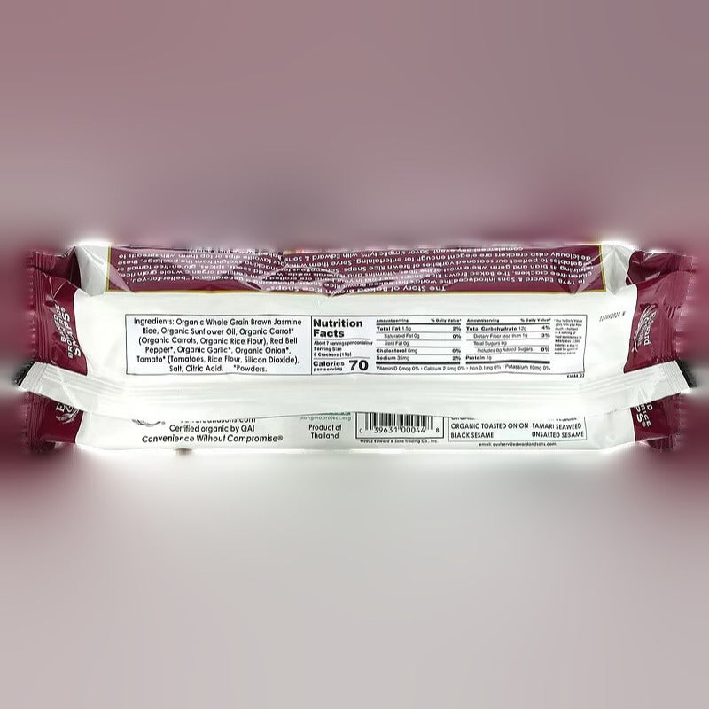 Organic Vegetable Brown Rice Snaps