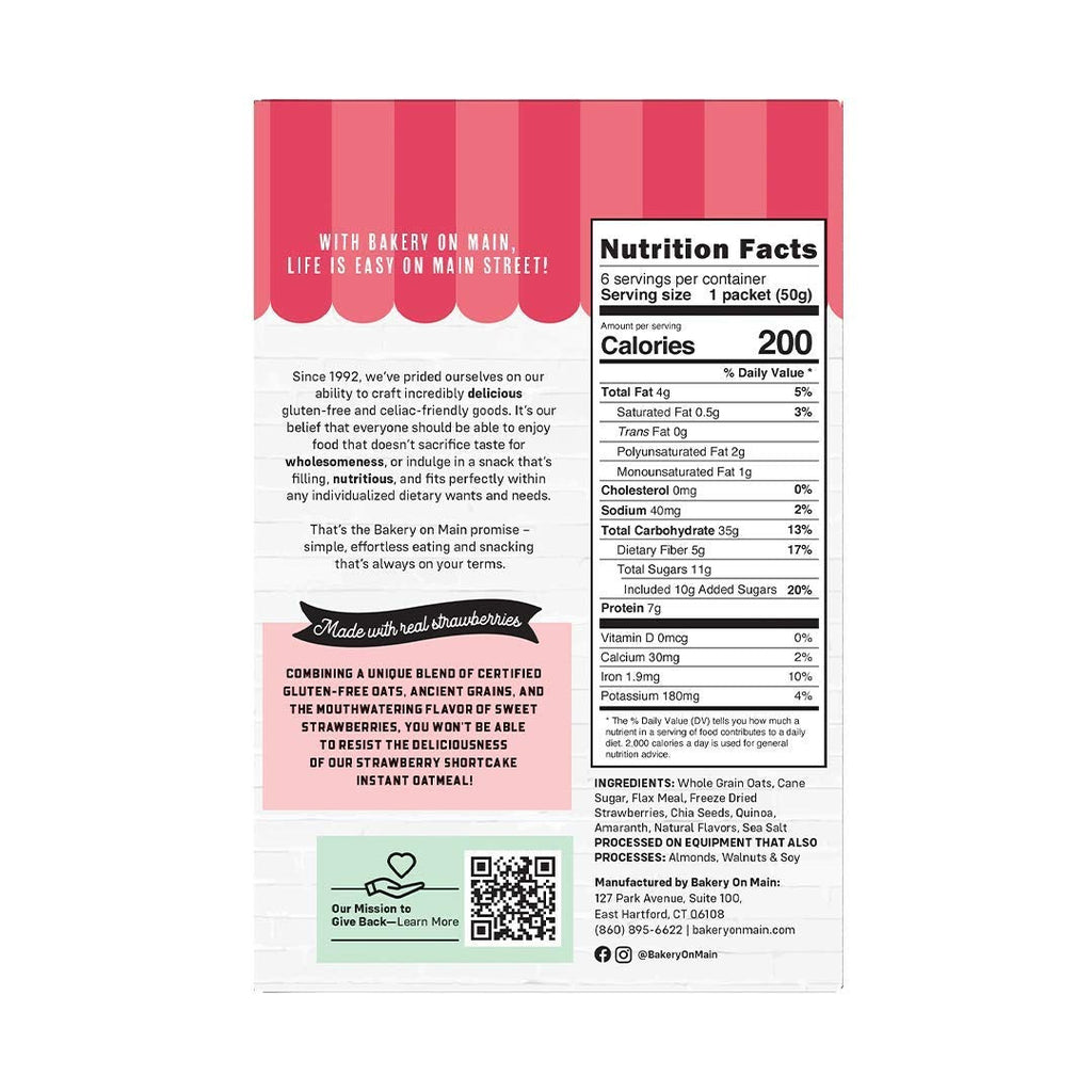 Strawberry Shortcake Instant Oatmeal (6 Pack)
