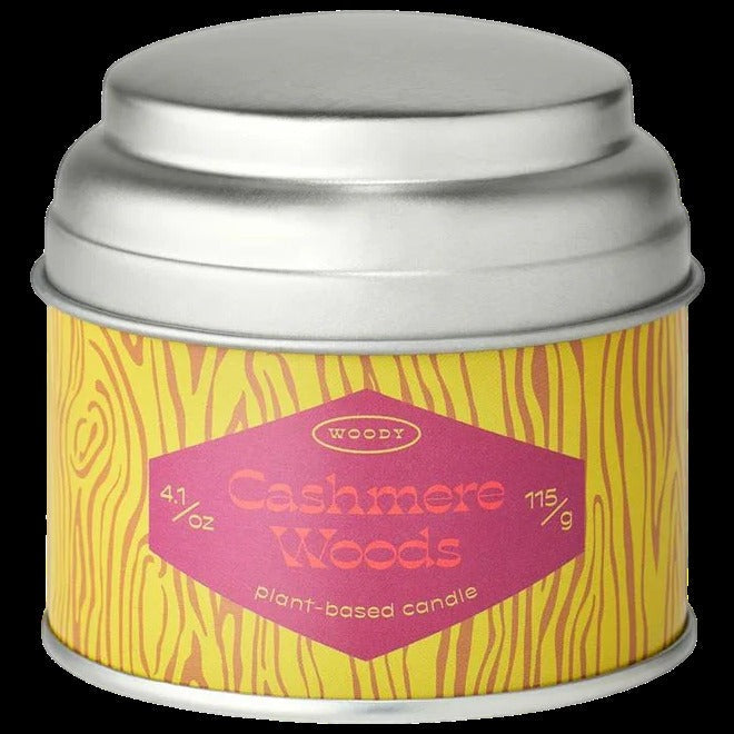 Printed Tin Candle - Cashmere Woods