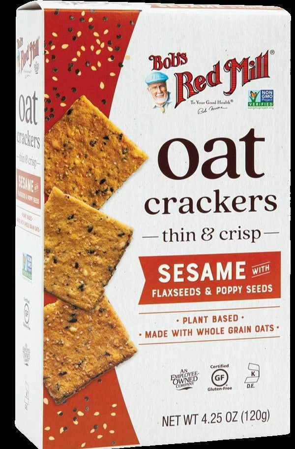 Sesame Oat Crackers