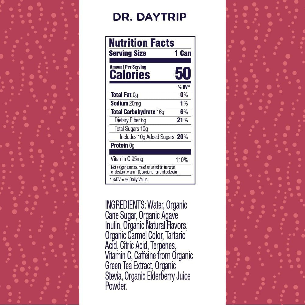 Organic Prebiotic Dr. Daytrip Soda (12 CT)