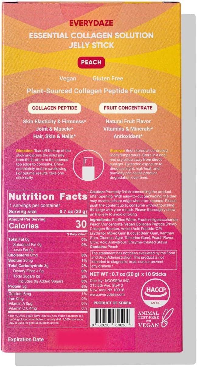 Essential Collagen Solution Jelly Stick - Peach (10 CT)