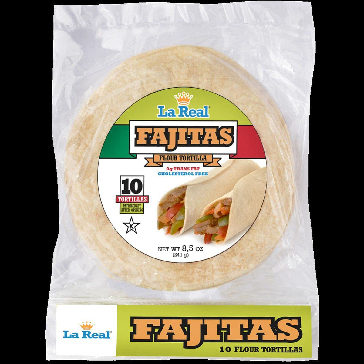 8 Inch Flour Tortillas Fajita Size (10 CT)