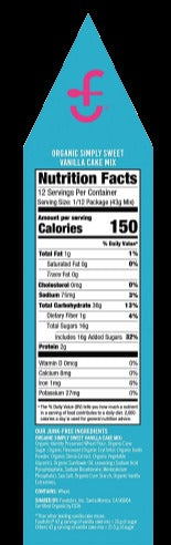 Organic Vanilla Cake Mix