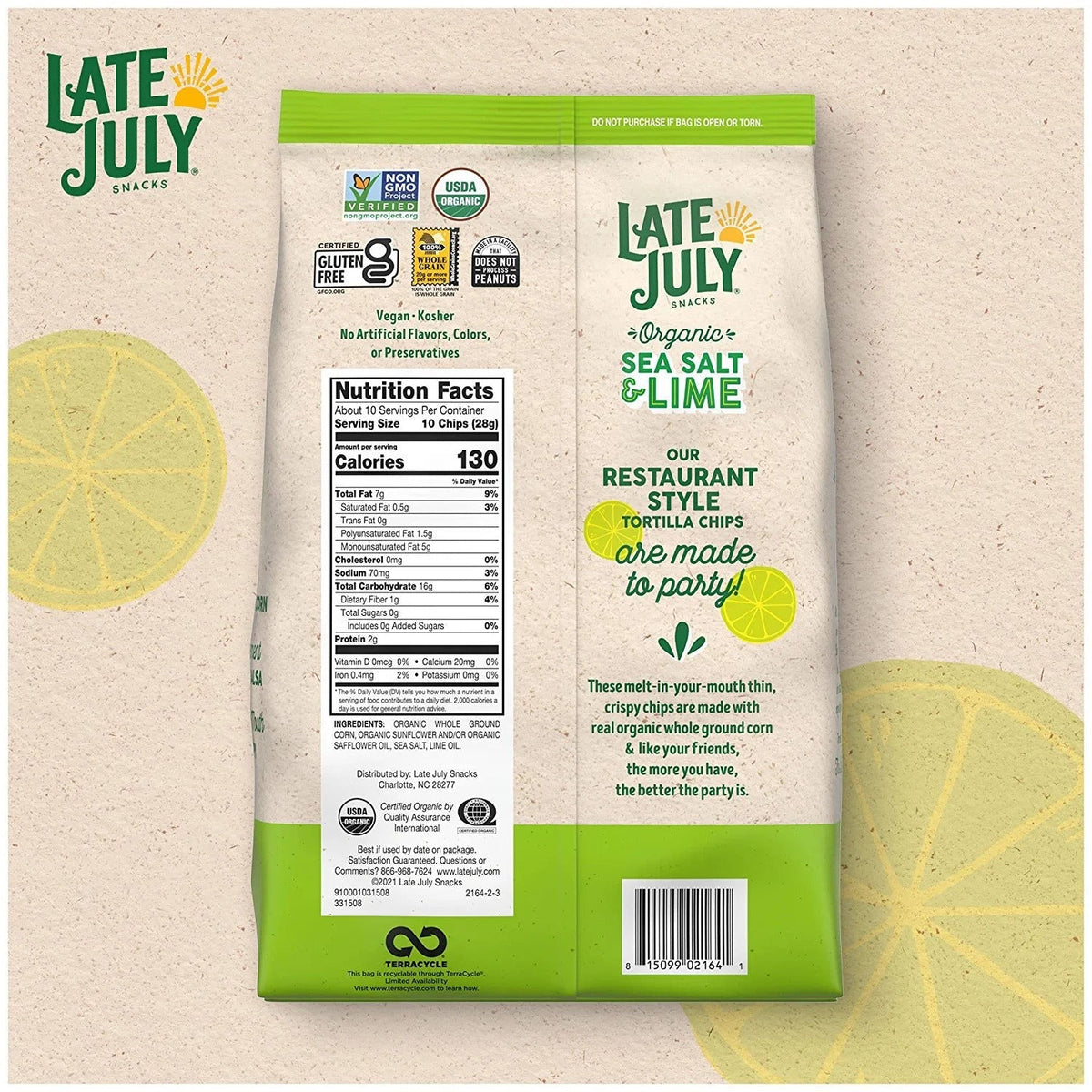 Tortilla Sea Salt Lime Chips