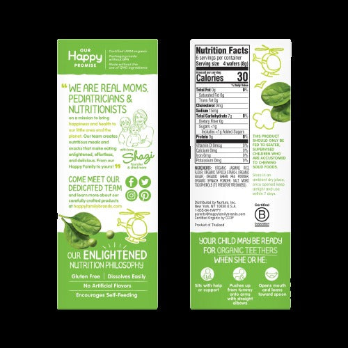 Pea & Spinach Teething Wafers