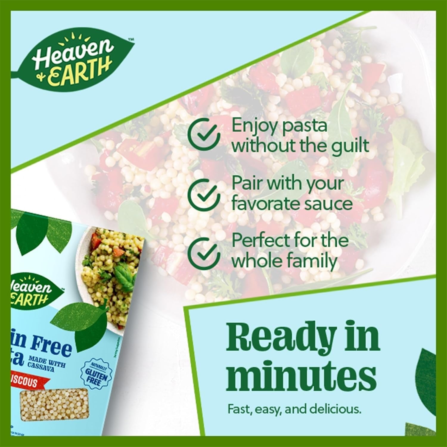 Grain Free Cassava Pearled Couscous Pasta
