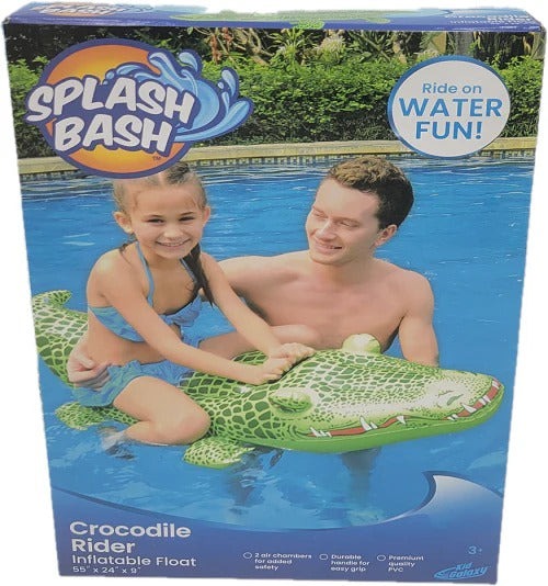 Inflatable Float Crocodile Rider