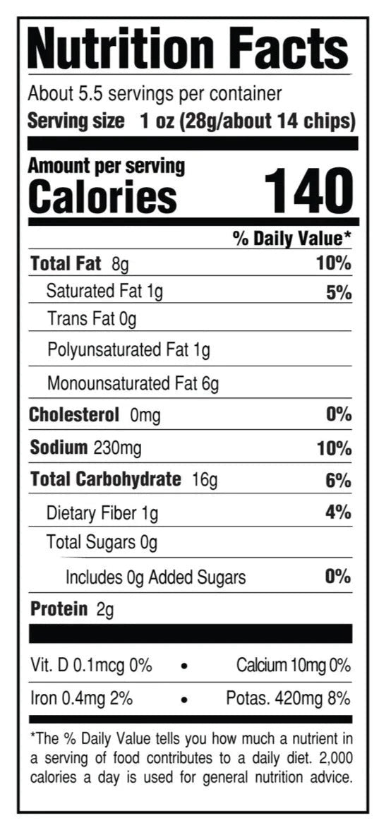 Avocado Oil Malt Vinegar & Sea Salt Chips