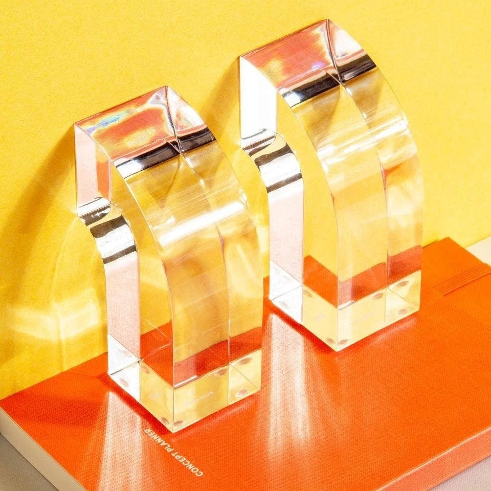 Acrylic Arc Bookends