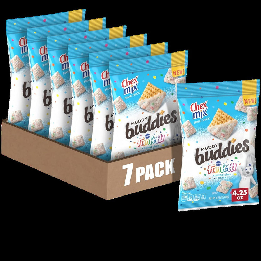 Muddy Buddies Funfetti Coated Snack (7 Pack)