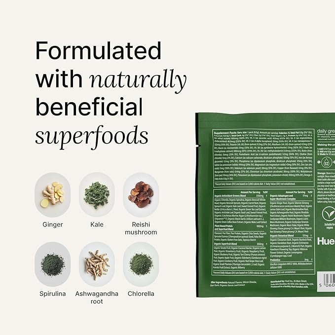 Daily Greens Superfood Drink - Lemon And Ginger (12 CT)