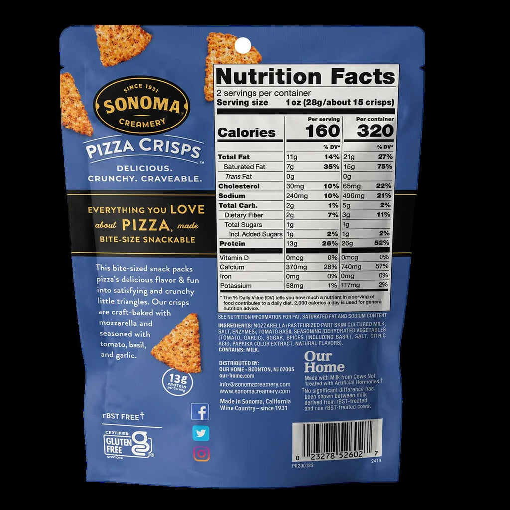 Tomato Basil Pizza Crisps