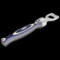 Pakkawood Bottle Opener - Blue