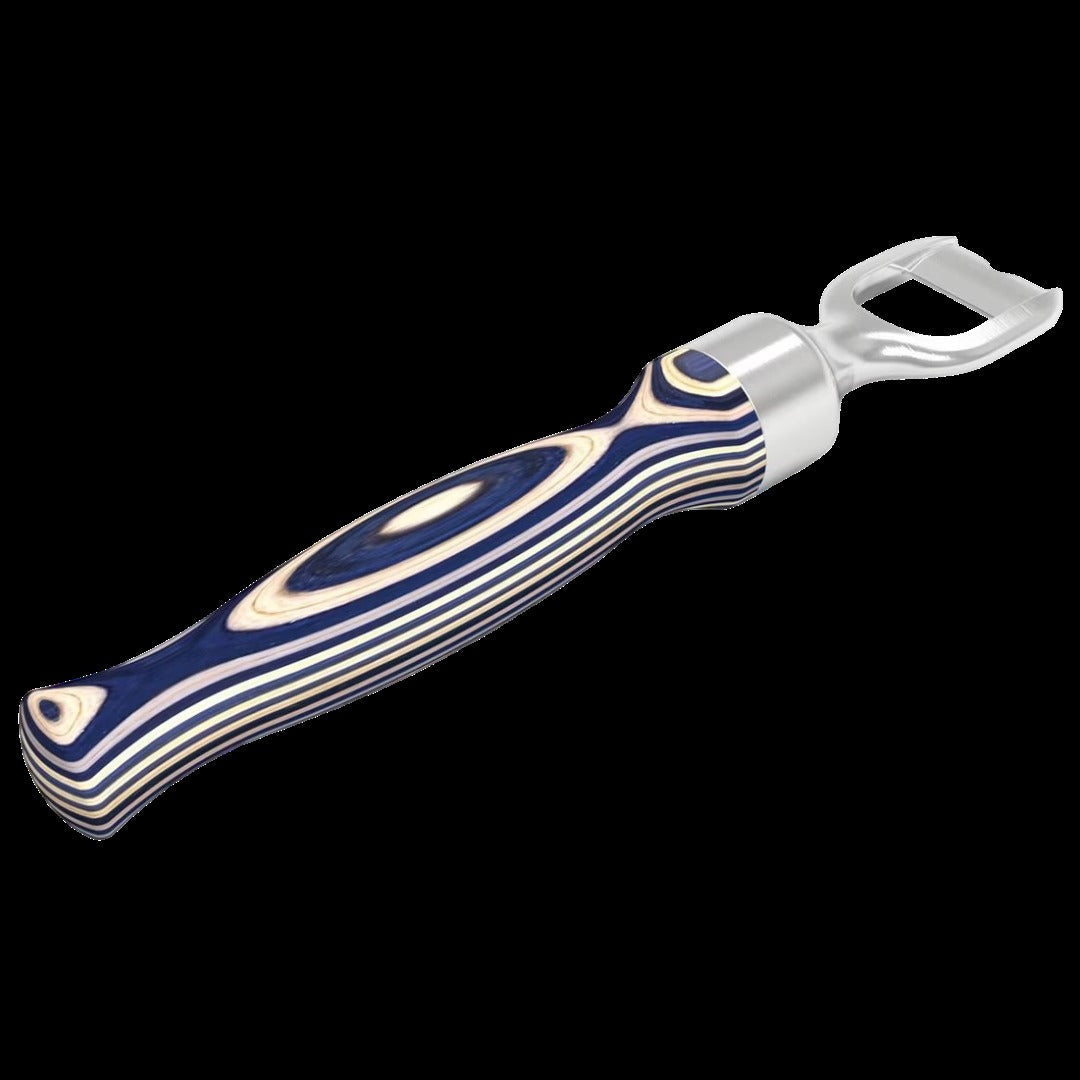 Pakkawood Bottle Opener - Blue