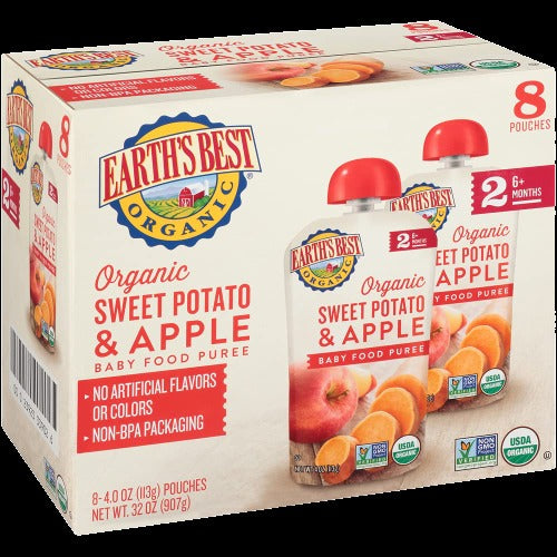 Organic Sweet Potato & Apple Baby Food Puree