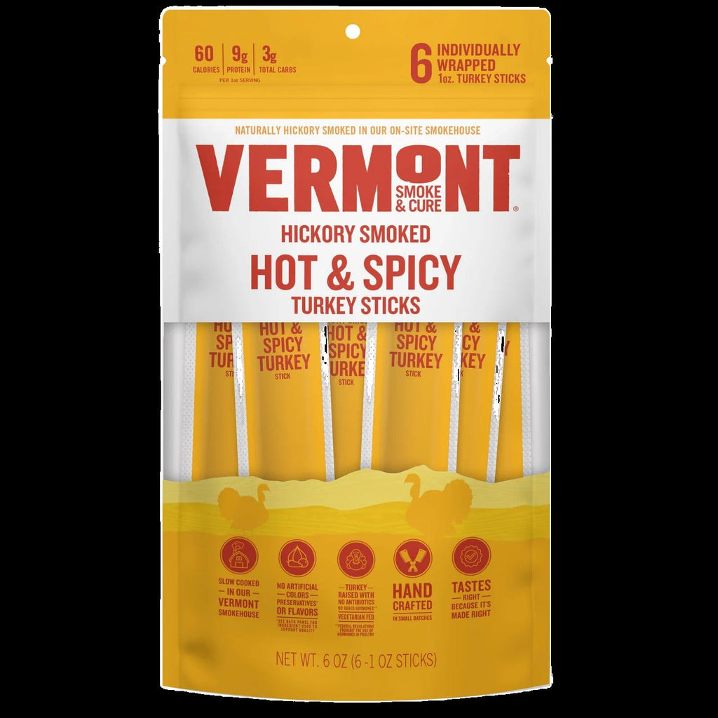 Hickory Smoked Hot & Spicy Turkey Sticks (6 CT)