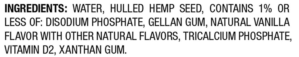 Hemp Unsweetened Vanilla