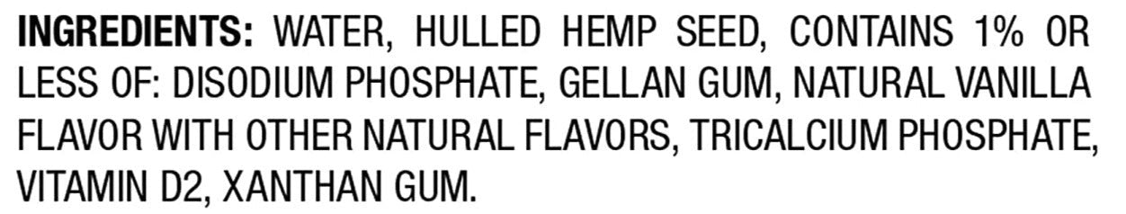 Hemp Unsweetened Vanilla