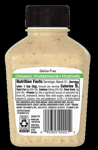 Organic Horseradish Mustard
