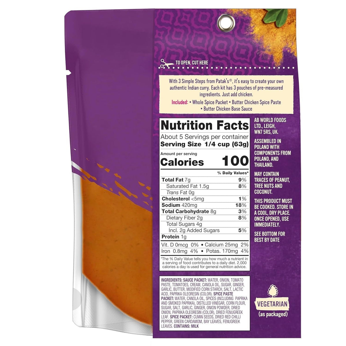 Butter Chicken Curry Sauce Kit