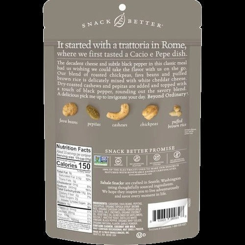 White Cheddar & Black Pepper Bean + Nut Snack Mix