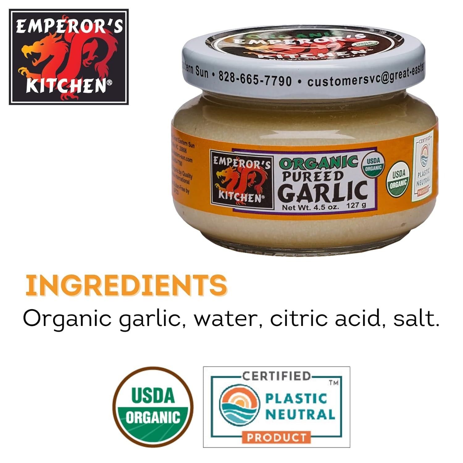 Organic Pureed Garlic