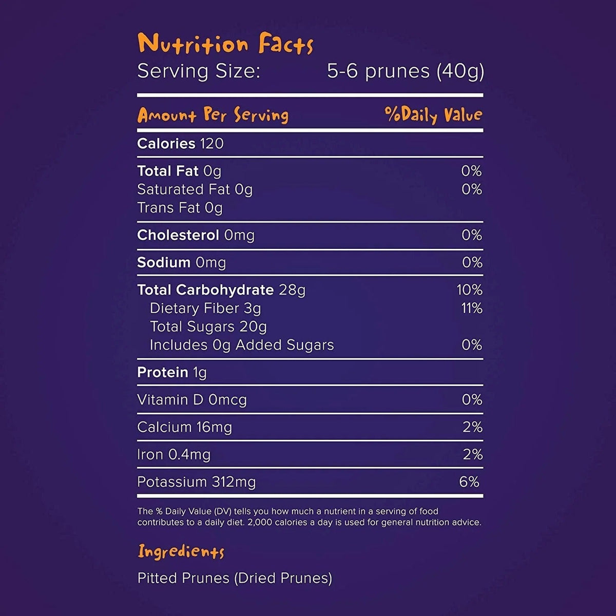 Pitted Dried Prunes