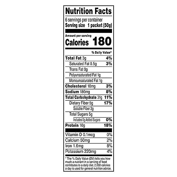 Instant Oatmeal - Apple Cinnamon No Sugar Added (6 CT)