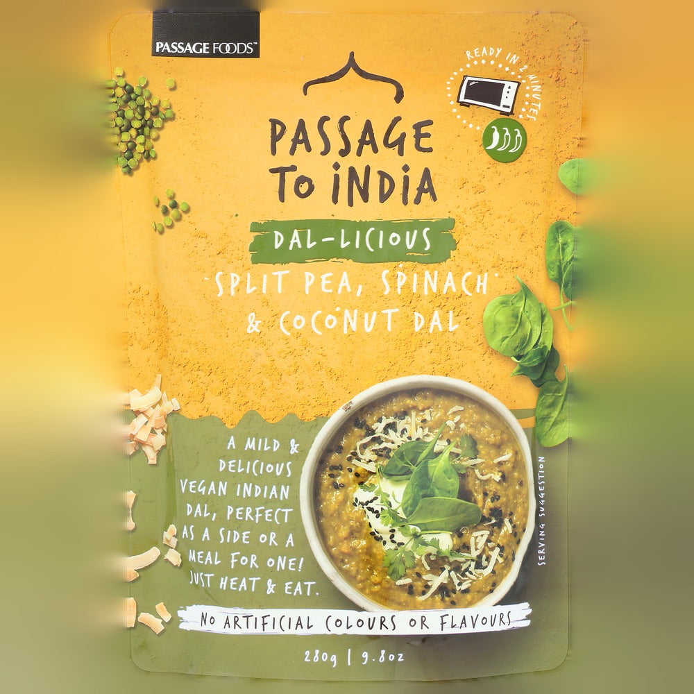 Coconut Split Pea & Spinach Dal