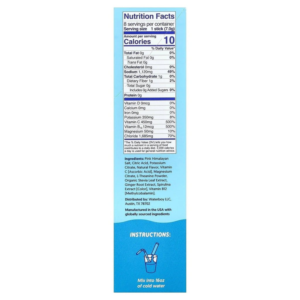 Hydration Electrolyte Drink Mix - Blue Raspberry (8 CT)